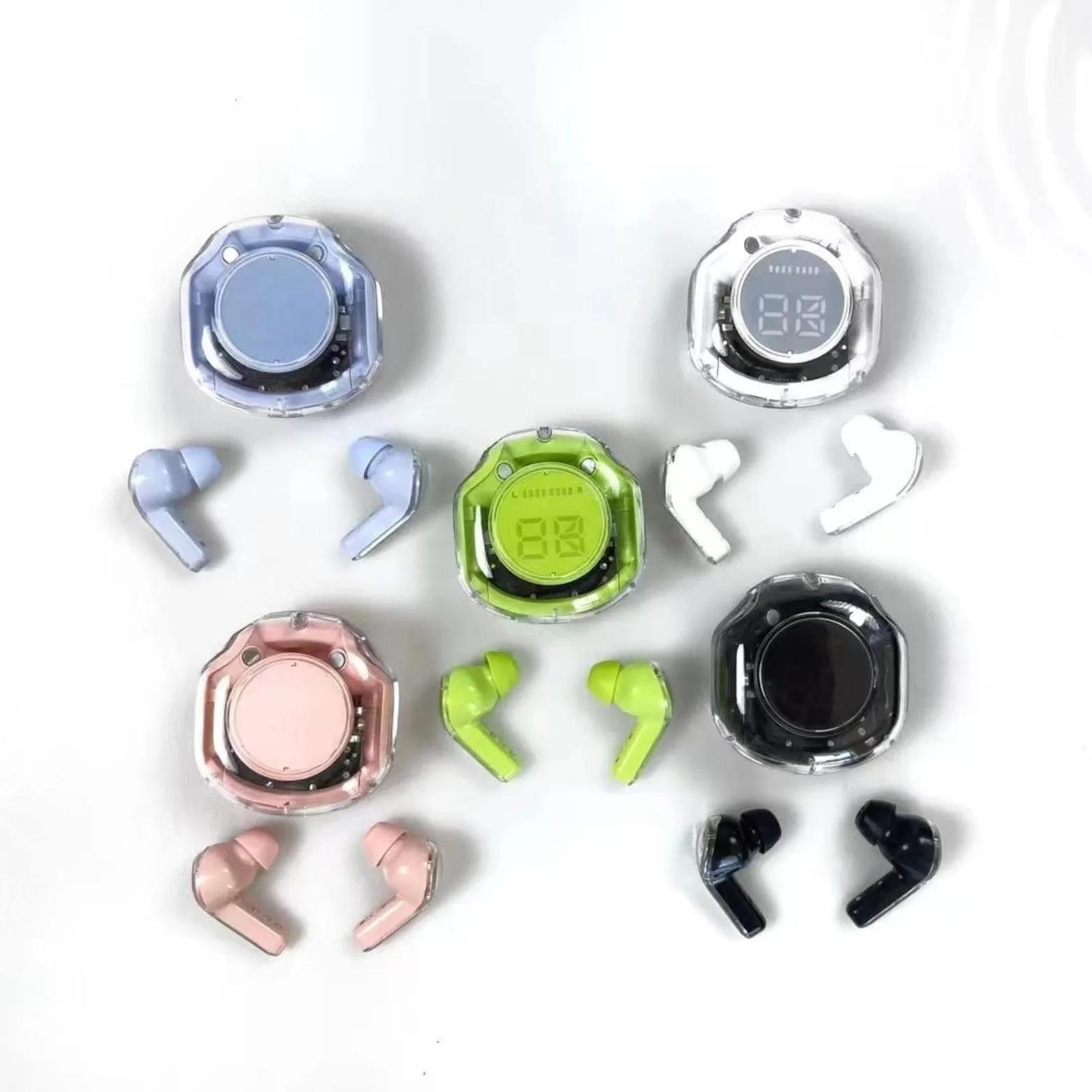 Ultrapods Max Air40 Transparent TWS Earbuds Price in Bangladesh | Crystal Design Wireless Earbuds BD