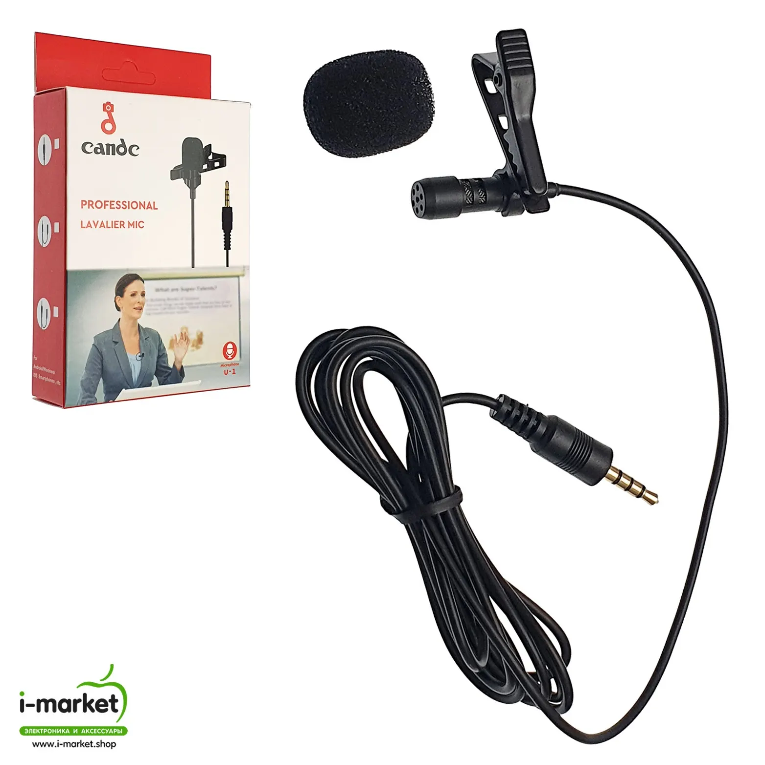 Candc U1 Lavalier Microphone Price in Bangladesh | Professional Clip Mic for Mobile & Camera BD