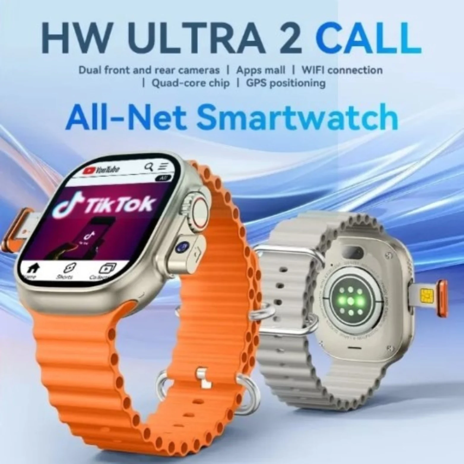 HW Ultra 2 5G Smart Watch SL-5196 Price in Bangladesh | Android Smartwatch Dual Camera 16GB+256GB BD